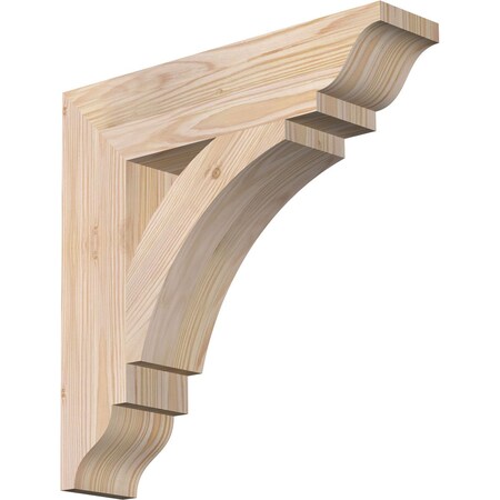 Thorton Traditional Smooth Bracket, Douglas Fir, 3 1/2"W x 16"D x 16"H